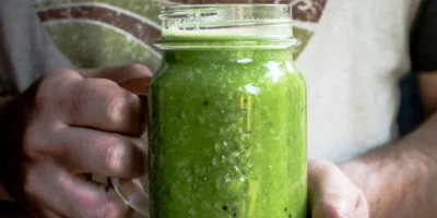 a green smoothie