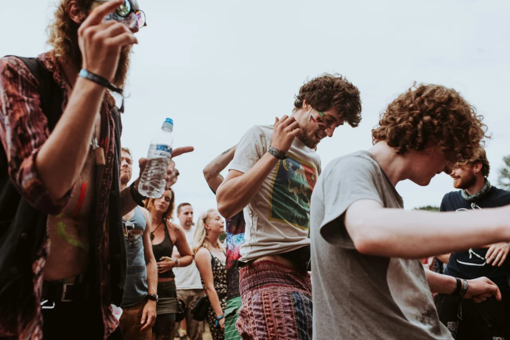 young people at a music festival.
