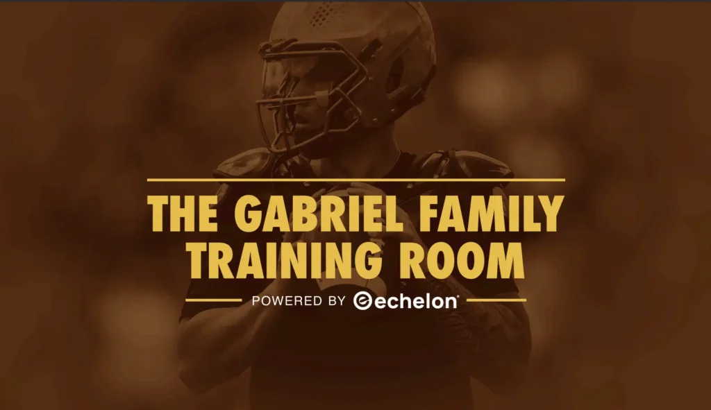 An Echelon x Gabriel Dillon Training Room promo photo.