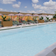 pool lounge at John Reed Fitness West Hollywood