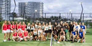 A group shot of the 6 Love Sports League.