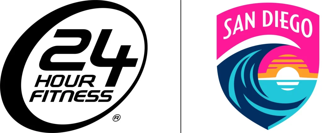 24 Hour Fitness x San Diego wave logo