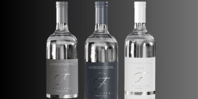 A line-up for Filette mineral water.