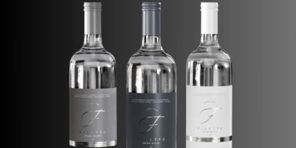 A line-up for Filette mineral water.