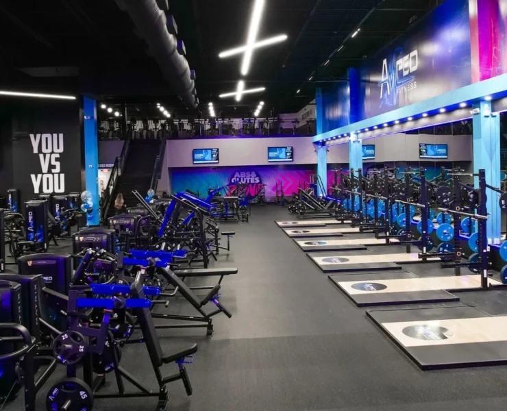 an interior shot of Amped Fitness.