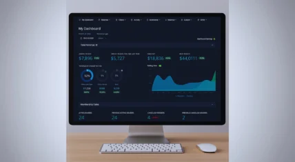 computer screen of ClubReady