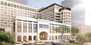 A rendering of Seveno Capital, a new longevity center opening in Singapore.