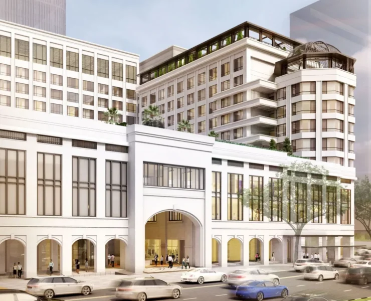 A rendering of Seveno Capital, a new longevity center opening in Singapore.