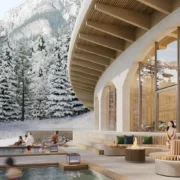Outdoor glacial waters at Fairmont Hotels upcoming resort.