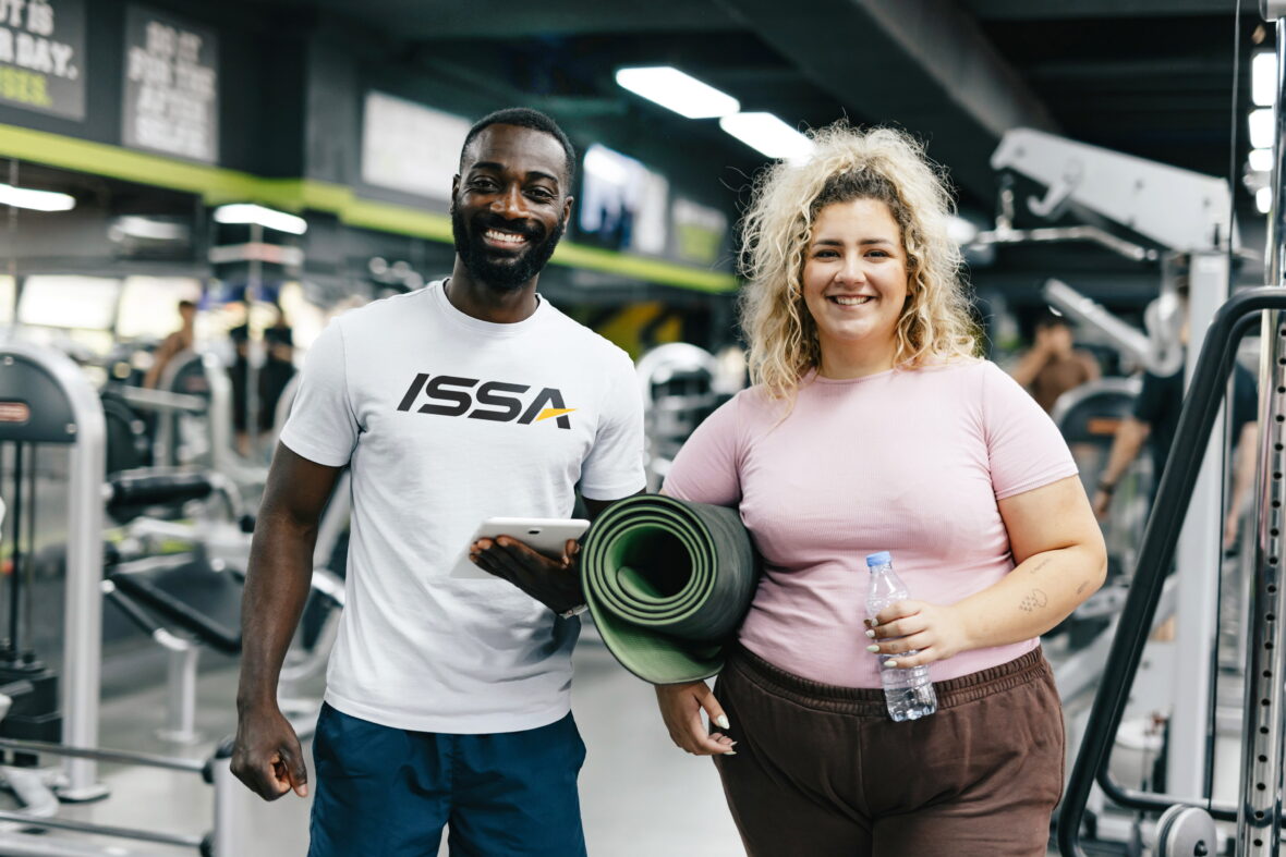 an ISSA trainer and client