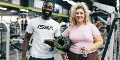 an ISSA trainer and client