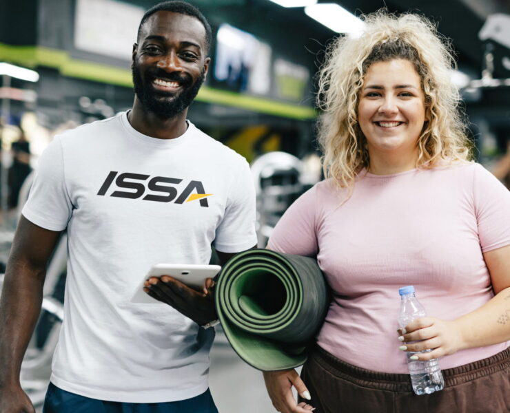 an ISSA trainer and client