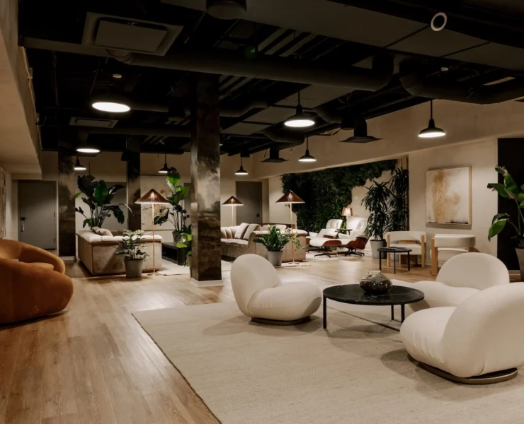 lounge area inside the Continuum Club