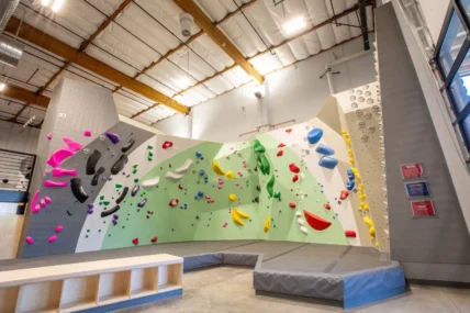 bouldering wall