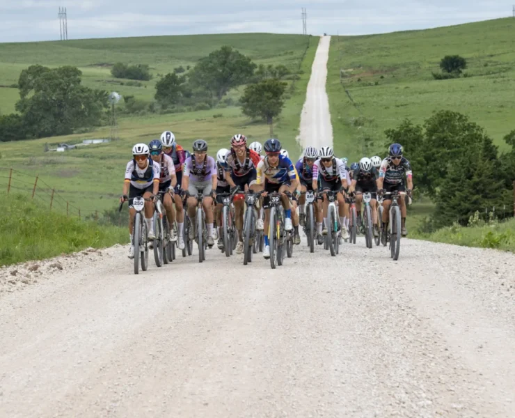 A group of Life Time cyclists.