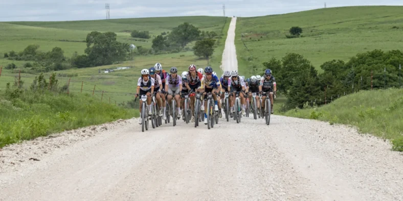 A group of Life Time cyclists.