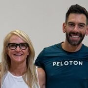 Mel Robbins with Peloton trainers