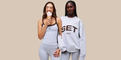 two models wearing SET active