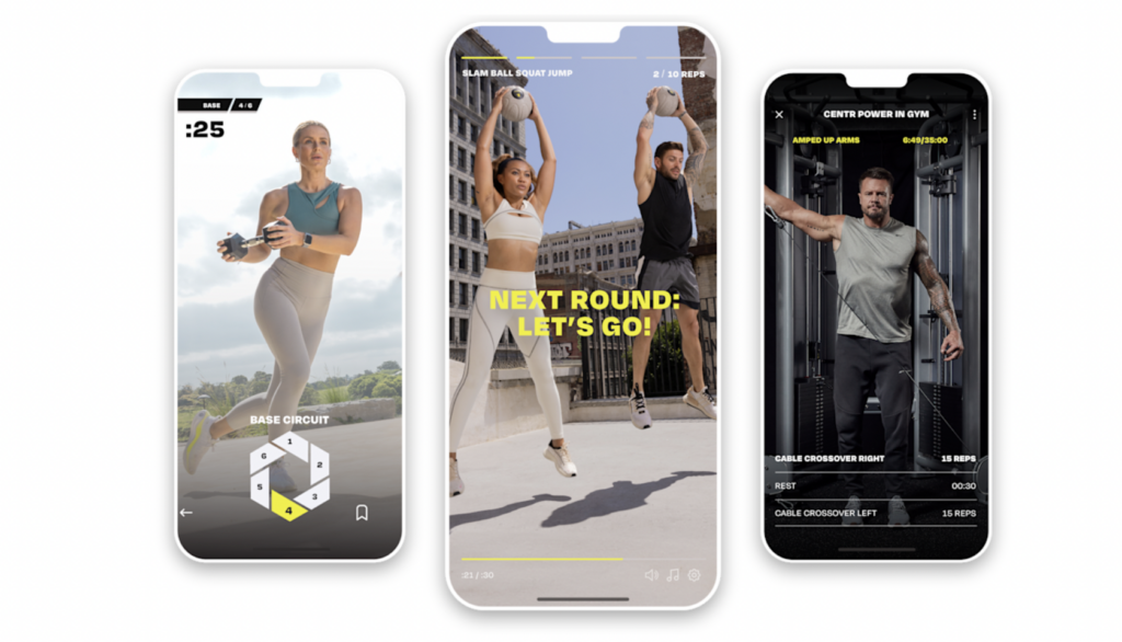 Centr app screenshots