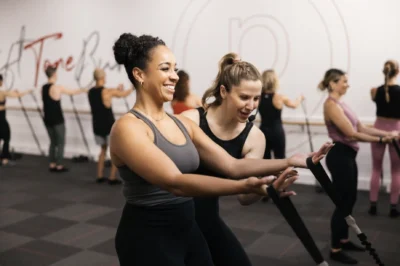 women inside of a Pure Barre studio