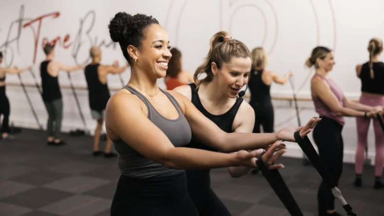 women inside of a Pure Barre studio