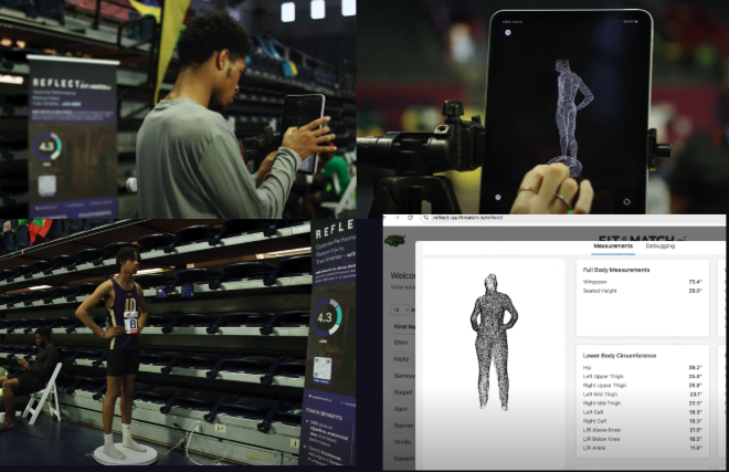 Athletes getting scanned at Penn Relays.