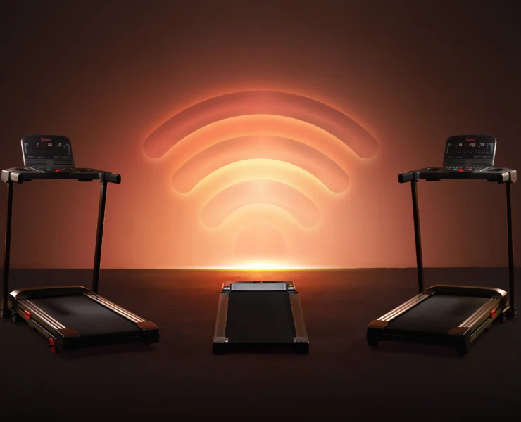 two wi-fi treadmills from Sunny Health & Fitness
