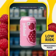 New ZOE risk scale app for food labeling, scanning a Poppi soda