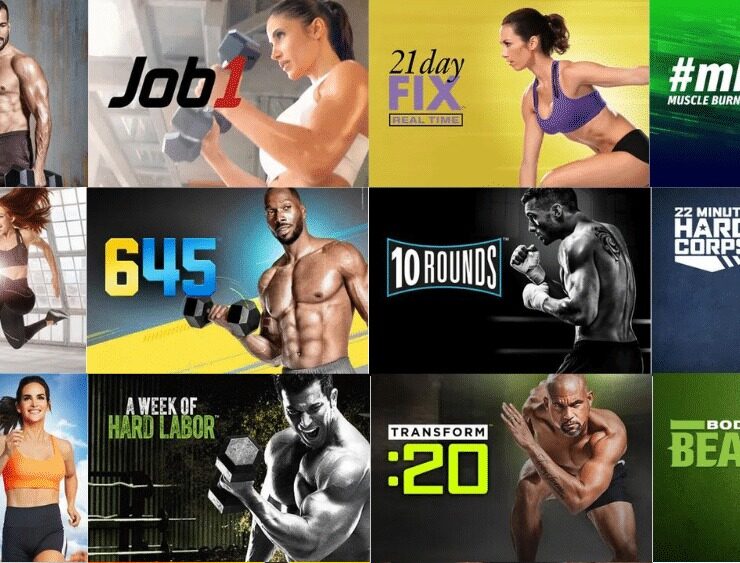 an image of Beachbody's popular fitness programs