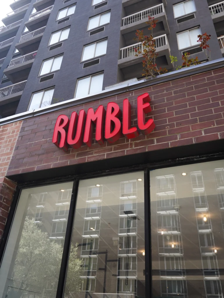 exterior of Rumble Boxing
