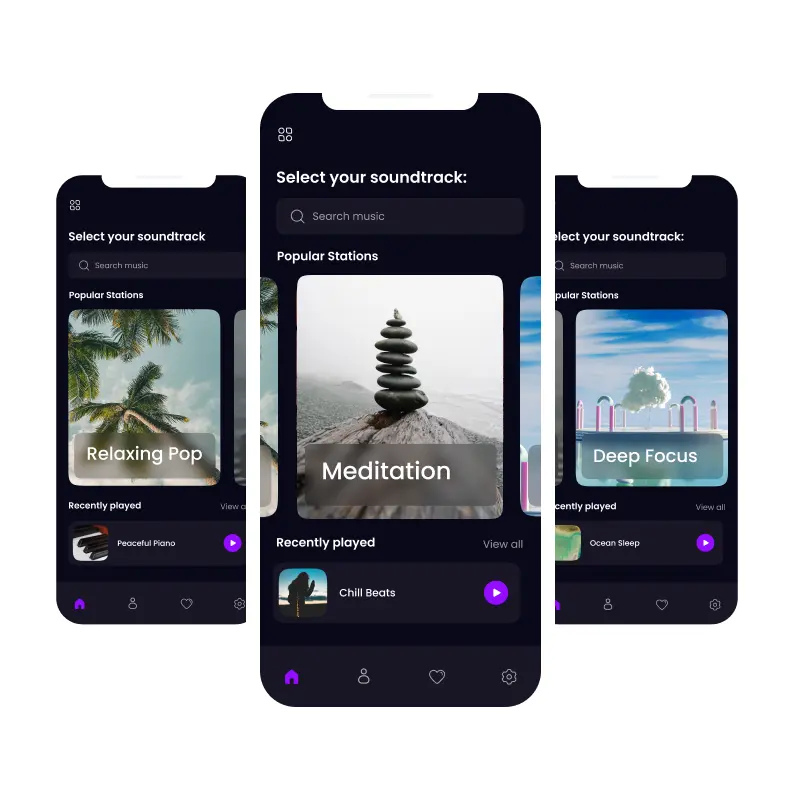 Feed.fm screen