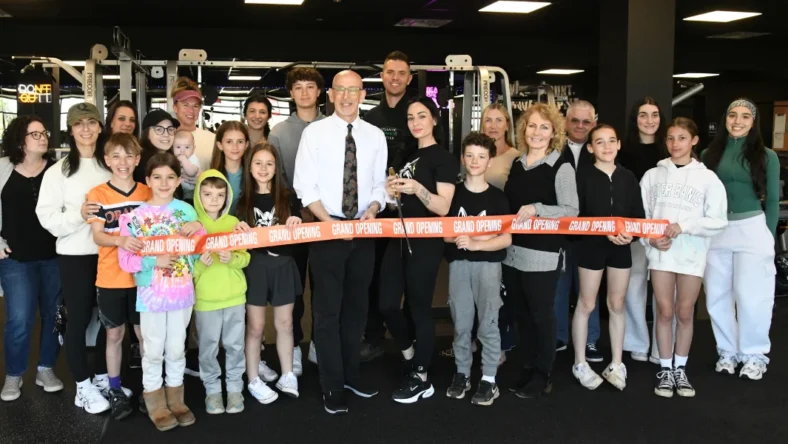 A ribbon cutting ceremony for Pump Room.