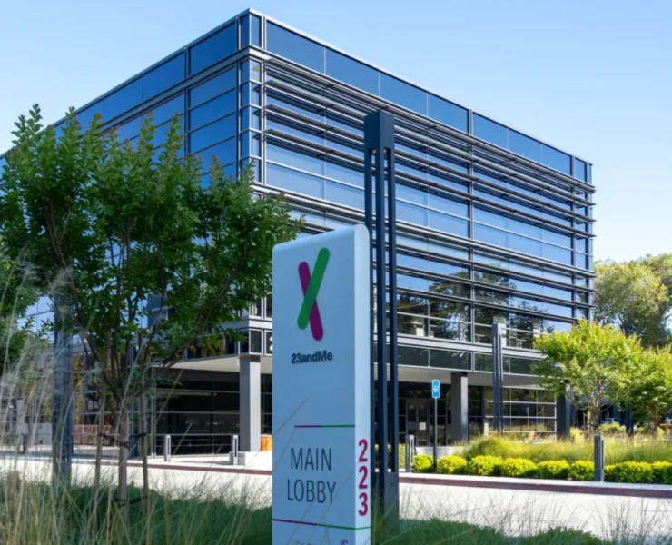 exterior of a 23andMe building.