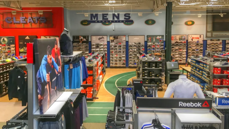 interior of a Dick's Sporting Goods store