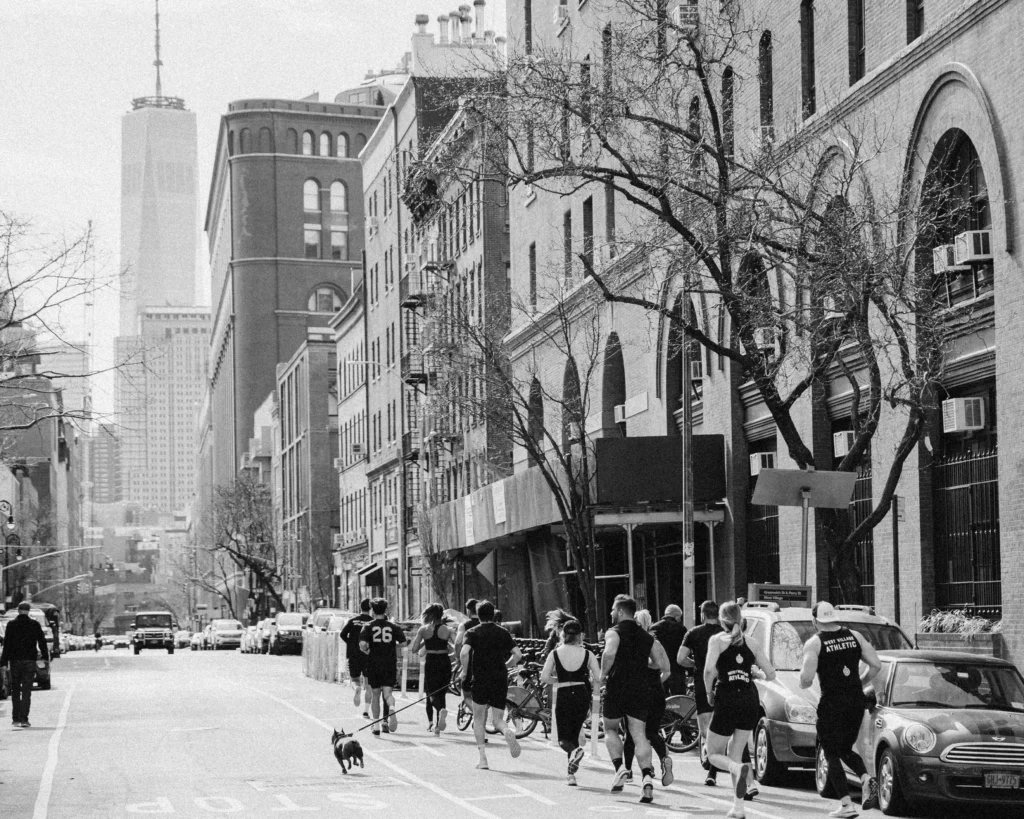 The Athletic Club members running in NYC