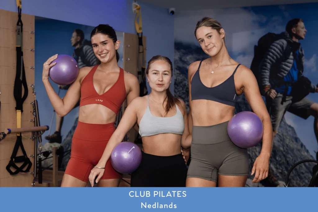 Three women representing Club Pilates Australia