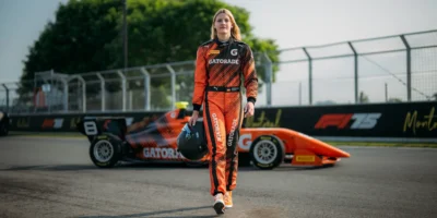 F1 driver wearing uniform with gatorade logo