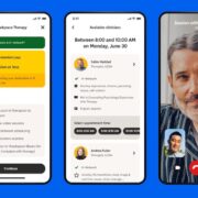 screenshot of Headspace's therapy platform