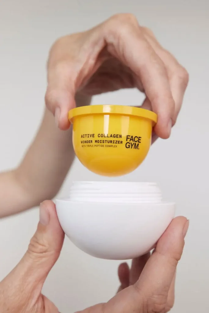A jar of cream from FaceGym.