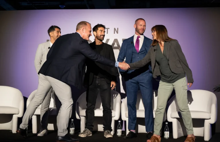 Jeff Zweifel, Sat Randhawa, Eric Litman, Kyle Jones, Mona Rosene at on longevity ATN Innovation Summit