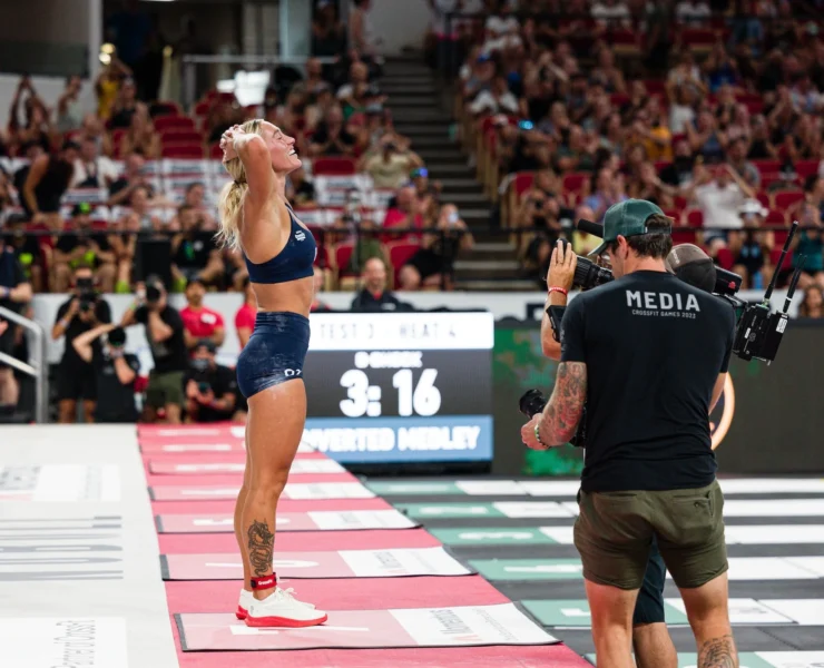 woman poses during the CrossFit Games