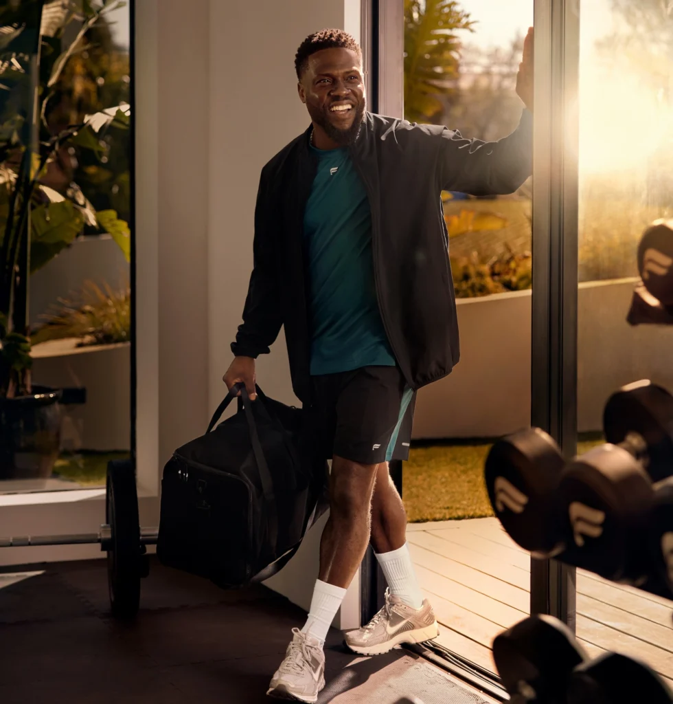 Kevin Hart wearing Fabletics gear