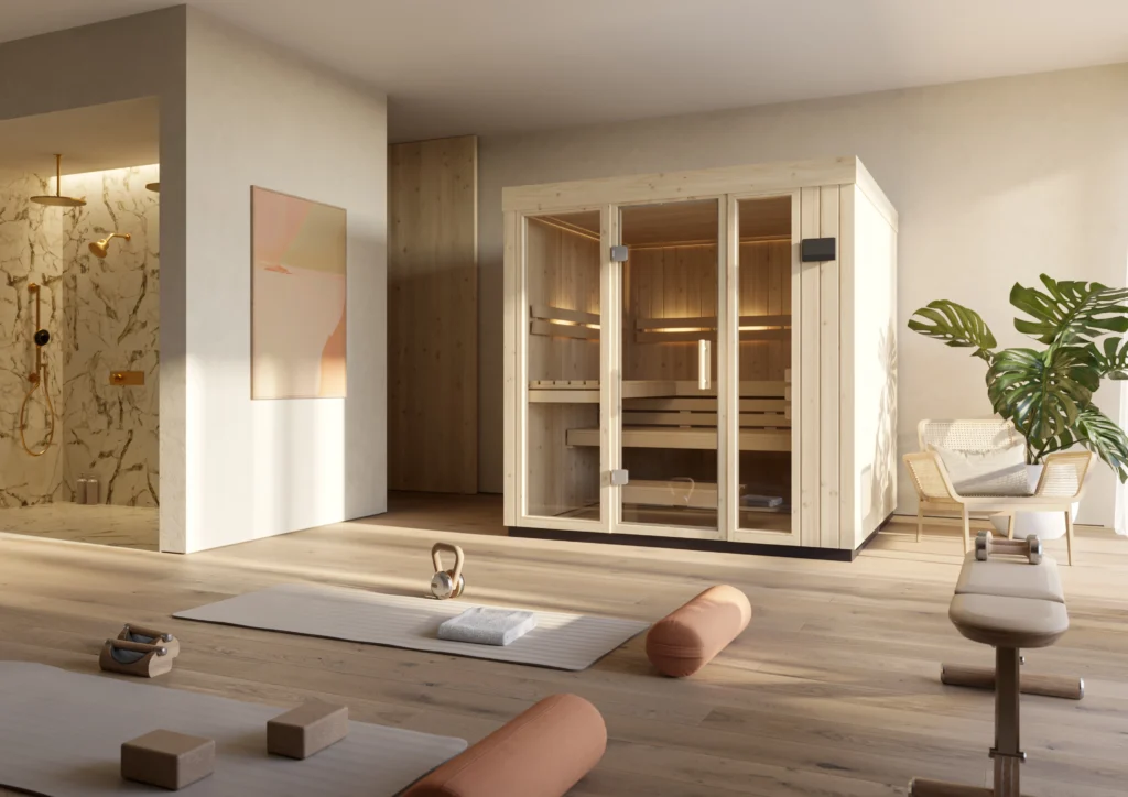 indoor sauna by jollier