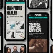 smartphones display the Numan app