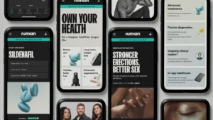 smartphones display the Numan app