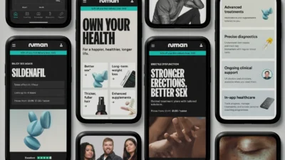 smartphones display the Numan app