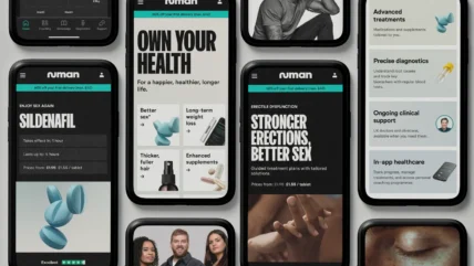 smartphones display the Numan app