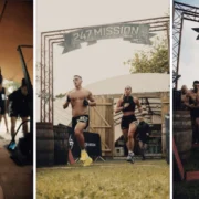 montage of phots of the 247:Mission fitness event