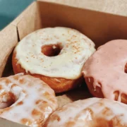 a box of ultra processed donuts.