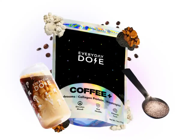 bag of Everyday Dose mushroom coffee